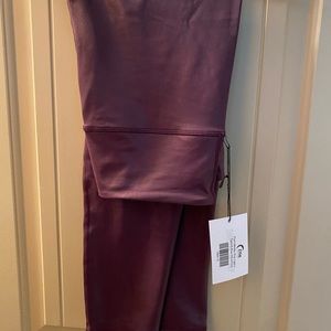 Zyia shiny purple leggings
